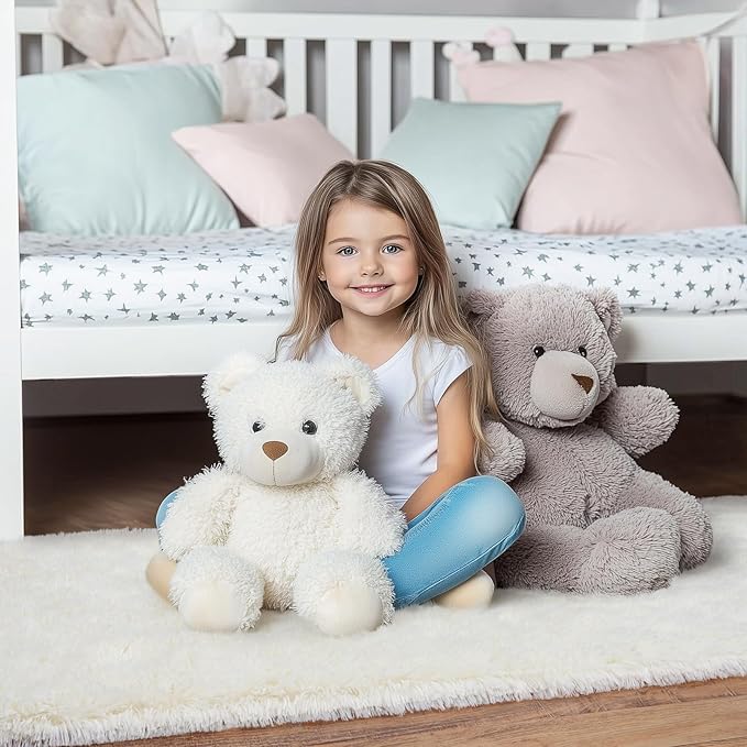 Cream White Runner Rug for Hallway, Bedroom Bedside Plush Rugs, Non Slip Fluffy Shaggy Carpet for Kids Home Decor, Dorm Nursery 2x6 Ft