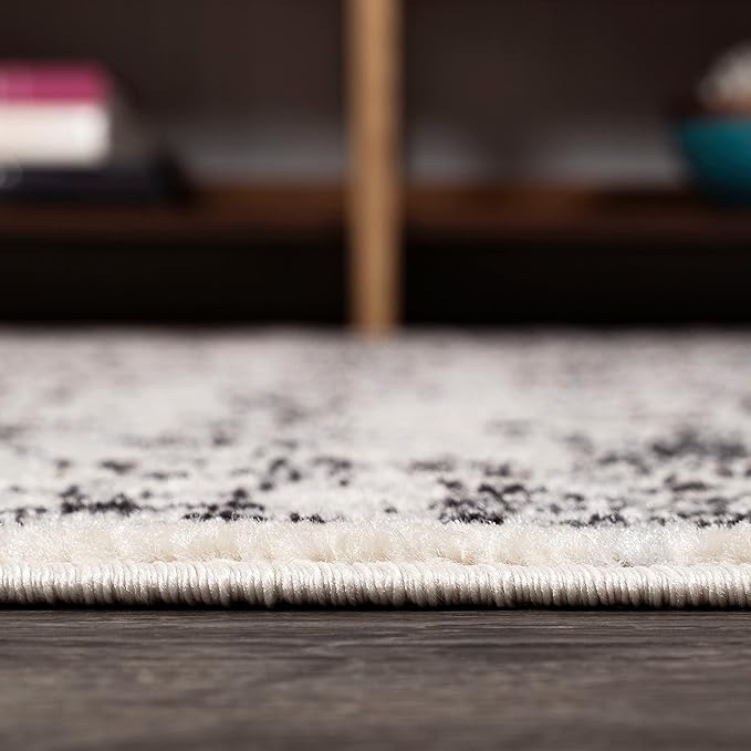 JONATHAN Y Bohemian Ferro Filigree Gray/Black Runner Rug, 2x8, Vintage, Casual, Transitional, Easy-Cleaning for Living Room, Bedroom, Kitchen, Pet Friendly, Non-Shedding (BMF108C-28)