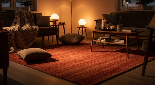 How to Combine Warm Colors and Rugs for a Cozy Winter Look