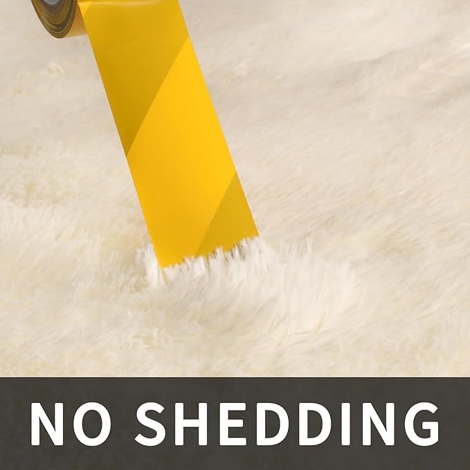 Sour Lemon 10x14 Area Rugs for Bedroom, Fluffy Rugs for Living Room, Large Area Rug Shag Shaggy Carpet Soft Plush Furry Bedside Rug, Machine Washable Area Rugs for Kids Girls Boys Home Decor Anti Slip