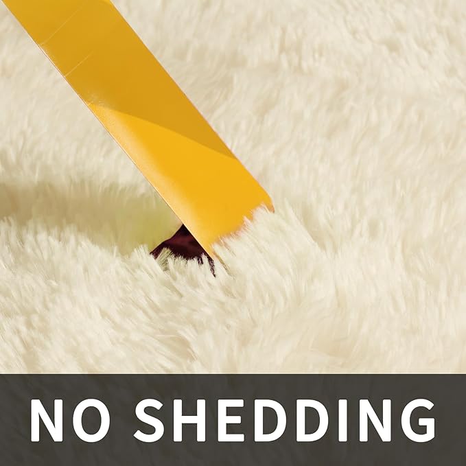 Sour Lemon Area Rugs 9x12 Living Room, Large Area Rug Shag Shaggy Carpet Soft Plush Furry Bedside Rug, Machine Washable Area Rugs for Bedroom Kids Girls Boys Home Decor Anti Slip