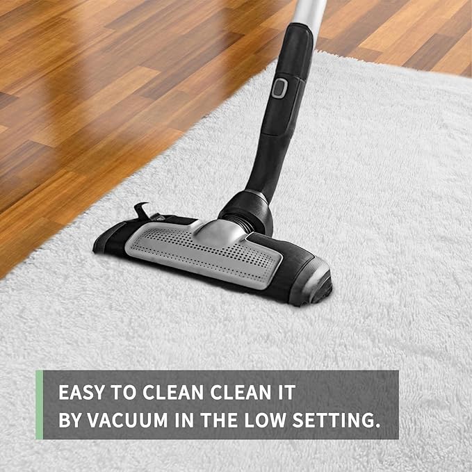 Sour Lemon Area Rugs 9x12 Living Room, White Large Area Rug Shag Shaggy Carpet Soft Plush Furry Bedside Rug, Machine Washable Area Rugs for Bedroom Kids Girls Boys Home Decor Anti Slip