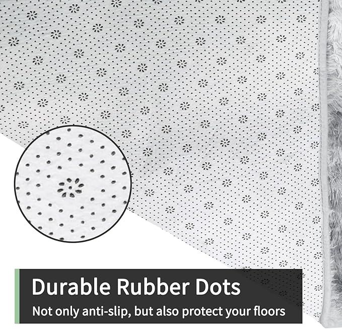 Sour Lemon Area Rugs 9x12 Living Room, Large Area Rug Shag Shaggy Carpet Soft Plush Furry Bedside Rug, Machine Washable Area Rugs for Bedroom Kids Girls Boys Home Decor Anti Slip