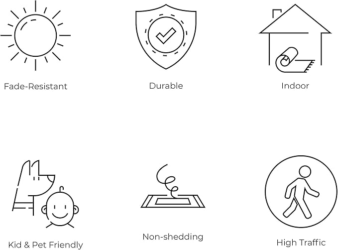 JONATHAN Y Hedwig High-Low Cloud Blue 8x10 Indoor/Outdoor Area Rug, Youth Scandi, Kids, Modern, Cottage, Transitional for Bedroom,Kitchen,Living Room,Non Shedding,Easy-Washing (SCN105A-8)