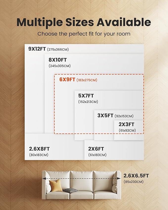 AMADA HOMEFURNISHING 6x9 Washable Area Rug, Modern Abstract Living Room Rug with Non-Slip Backing & Short Pile, Large Rug with Abstract Pattern for Living Room, Bedroom and Dinning Room, Dark Blue