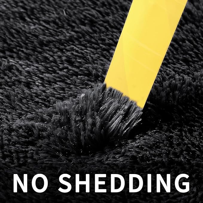 Sour Lemon 10x14 Area Rugs for Bedroom, Fluffy Rugs for Living Room, Large Area Rug Shag Shaggy Carpet Soft Plush Furry Bedside Rug, Machine Washable Area Rugs for Kids Girls Boys Home Decor Anti Slip