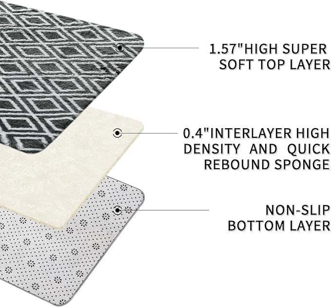 Sour Lemon 8x10 Area Rugs for Bedroom, Living Room Fluffy Rug, Large Area Rug Shag Shaggy Carpet Soft Plush Furry Bedside Rugs, Machine Washable Area Rugs for Kids Girls Boys Home Decor Anti Slip