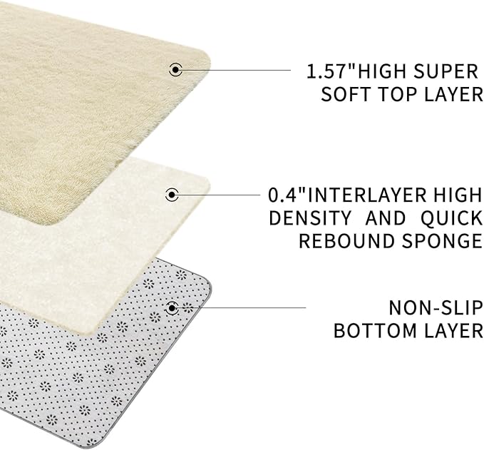 Sour Lemon 8x10 Area Rugs for Bedroom, Living Room Fluffy Rug, Large Area Rug Shag Shaggy Carpet Soft Plush Furry Bedside Rugs, Machine Washable Area Rugs for Kids Girls Boys Home Decor Anti Slip