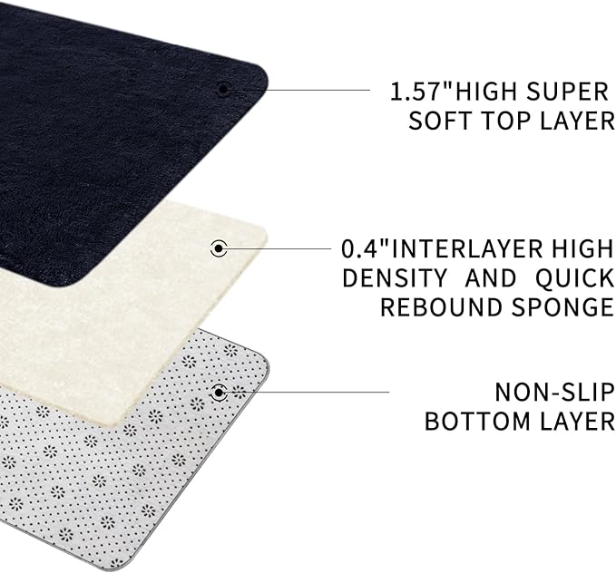 Sour Lemon 8x10 Area Rugs for Bedroom, Living Room Fluffy Rug, Large Area Rug Shag Shaggy Carpet Soft Plush Furry Bedside Rug, Machine Washable Area Rug for Kids Girls Boys Home Decor Anti Slip