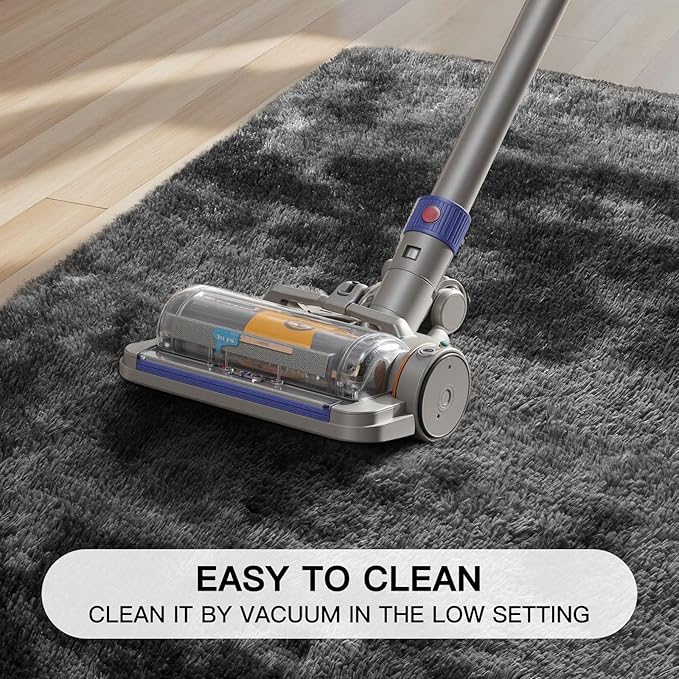 Sour Lemon Area Rugs 9x12 Living Room, Large Area Rug Shag Shaggy Carpet Soft Plush Furry Bedside Rug, Machine Washable Area Rugs for Bedroom Kids Girls Boys Home Decor Anti Slip