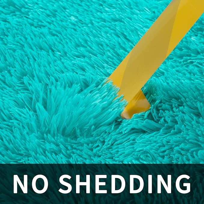 Sour Lemon 8x10 Area Rugs for Bedroom, Living Room Fluffy Rug, Large Area Rug Shag Shaggy Carpet Soft Plush Furry Bedside Rugs, Machine Washable Area Rugs for Kids Girls Boys Home Decor Anti Slip