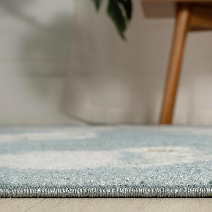 JONATHAN Y Hedwig High-Low Cloud Blue 3x5 Indoor/Outdoor Area Rug, Youth Scandi, Kids, Modern, Cottage, Transitional for Bedroom,Kitchen,Living Room,Non Shedding,Easy-Washing (SCN105A-3)