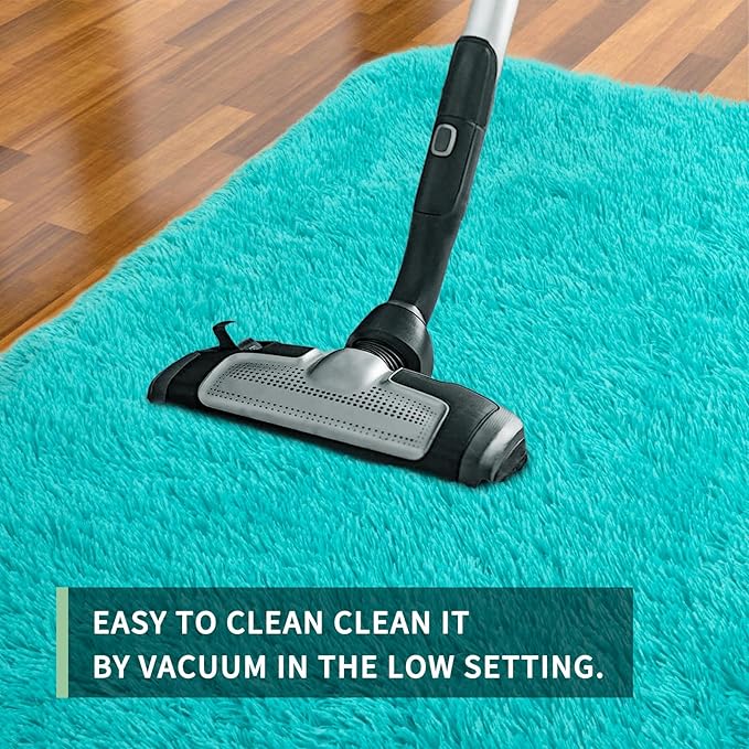 Sour Lemon Area Rugs 9x12 Living Room, Large Area Rug Shag Shaggy Carpet Soft Plush Furry Bedside Rug, Machine Washable Area Rugs for Bedroom Kids Girls Boys Home Decor Anti Slip