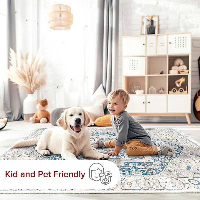 nuLOOM Harriet Vintage Medallion Fringe Area Rug - 2x8 Runner Rug Traditional Grey/Multicolor Rugs for Living Room Bedroom Dining Room Entryway Hallway Kitchen