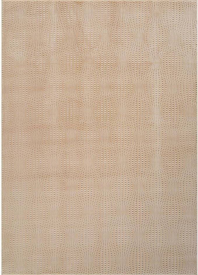 Modern Beige Non Slip Rug Solid 5x7 Non Skid Soft Rubber Back Area Rugs for Living Room Kitchen Bedroom Bathroom Dining Room Easy Cleaning Stain Resistant Non Shedding Carpet 5 x 7