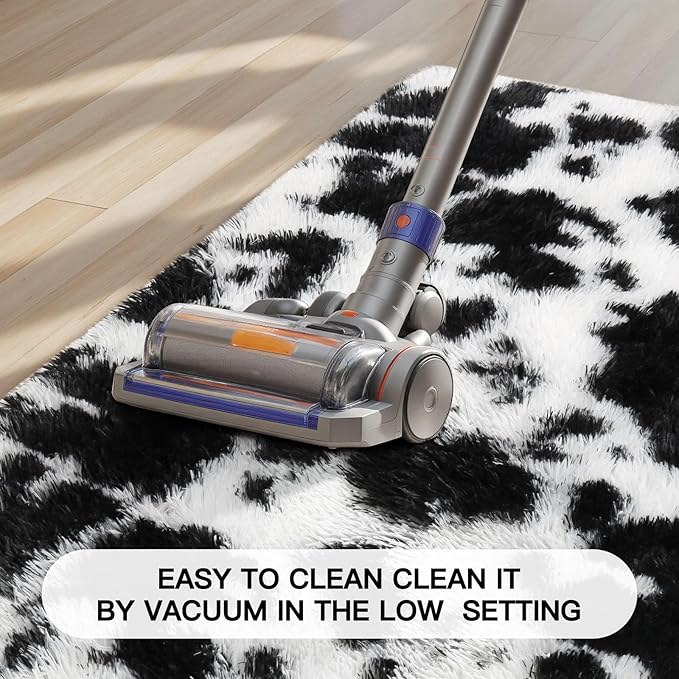 Sour Lemon Area Rugs 9x12 Living Room, Large Area Rug Shag Shaggy Carpet Soft Plush Furry Bedside Rug, Machine Washable Area Rugs for Bedroom Kids Girls Boys Home Decor Anti Slip