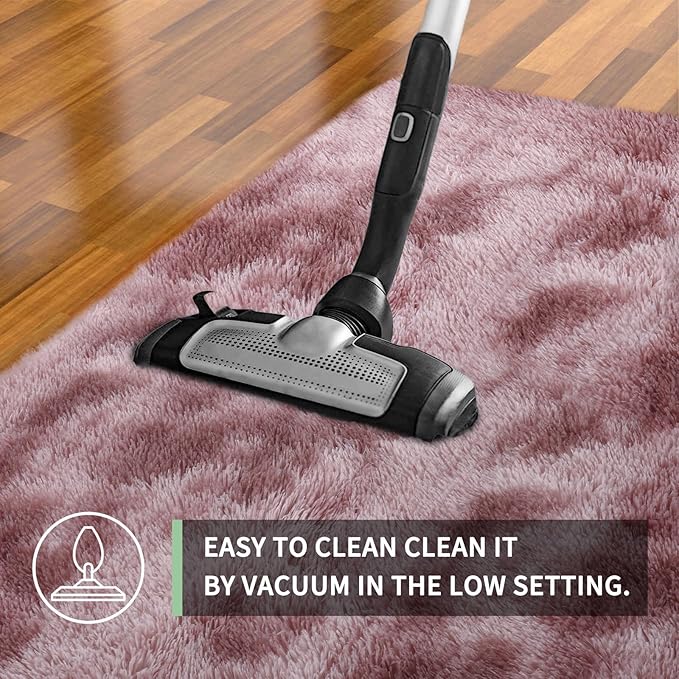 Sour Lemon 8x10 Area Rugs for Bedroom, Living Room Fluffy Rug, Large Area Rug Shag Shaggy Carpet Soft Plush Furry Bedside Rugs, Machine Washable Area Rugs for Kids Girls Boys Home Decor Anti Slip