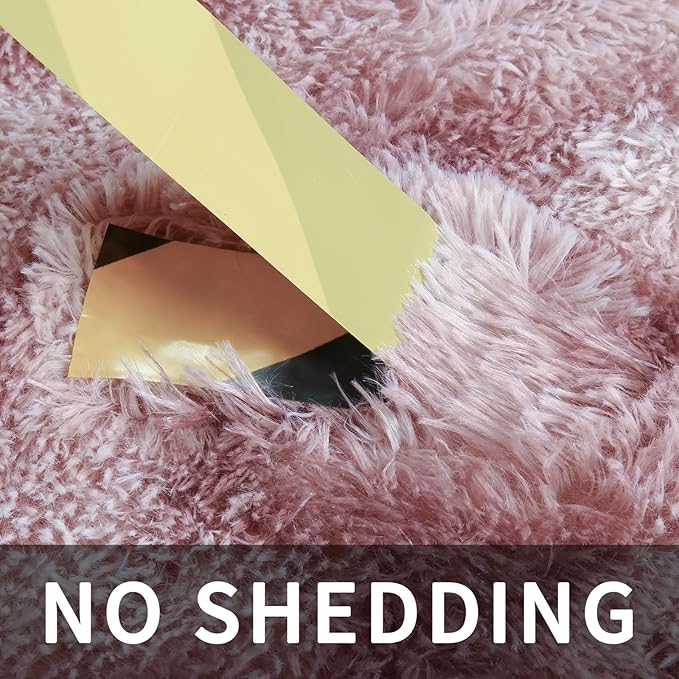 Sour Lemon 8x10 Area Rugs for Bedroom, Living Room Fluffy Rug, Large Area Rug Shag Shaggy Carpet Soft Plush Furry Bedside Rugs, Machine Washable Area Rugs for Kids Girls Boys Home Decor Anti Slip