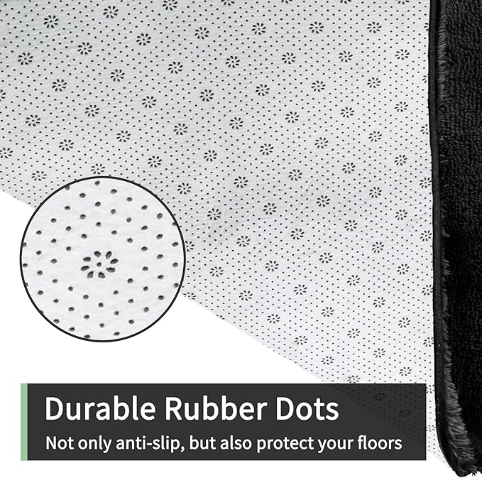 Sour Lemon 8x10 Area Rugs for Bedroom, Living Room Fluffy Rug, Large Area Rug Shag Shaggy Carpet Soft Plush Furry Bedside Rugs, Machine Washable Area Rugs for Kids Girls Boys Home Decor Anti Slip