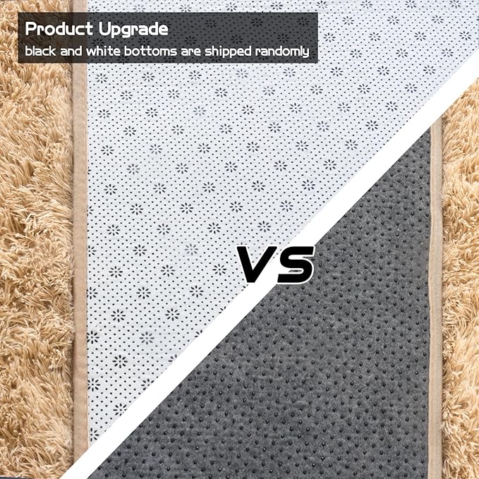 Fluffy Area Rug for Bedroom 4x6 Feet, Indoor Plush Carpet, Shag Soft Bedside Rug, Cute Comfy Furry Rug for Living Room Dorm Girls Boys Room Nursery Decor, Camel