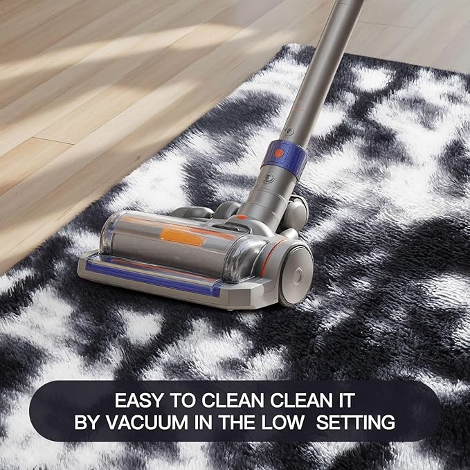 Sour Lemon 5x7 Area Rugs, Large Area Rug 5 x7, Washable Area Rugs, Bedroom Area Rug Shag Shaggy Carpet Soft Plush Furry Bedside Fluffy Rug for Living Room Kids Girls Boys Home Decor Anti Slip