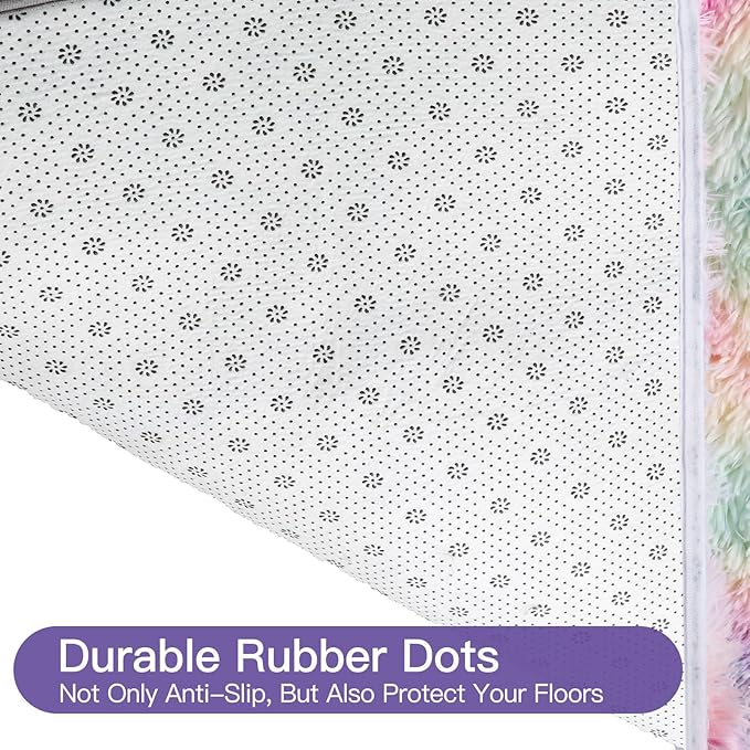 Sour Lemon Area Rugs 9x12 Living Room, Large Area Rug Shag Shaggy Carpet Soft Plush Furry Bedside Rug, Machine Washable Area Rugs for Bedroom Kids Girls Boys Home Decor Anti Slip