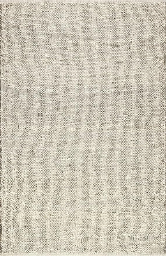 GRUHUM Jute Cotton Area Rug 3'x5'ft Rectangle Hand Woven Natural Farmhouse Rug for Living Room, Bedroom Kitchen - Rustic Vintage Bohemian Eco-Friendly Home Décor 3x5ft Doormat Natural