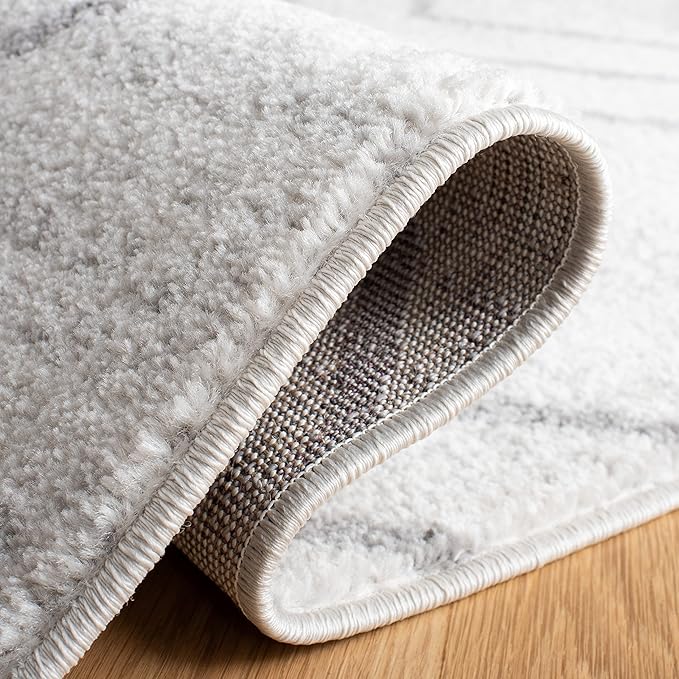 SAFAVIEH Adirondack Collection Accent Rug - 3' x 5', Light Grey & Dark Grey, Modern Geometric Design, Non-Shedding & Easy Care, Ideal for High Traffic Areas in Entryway, Living Room, Bedroom (ADR241G)