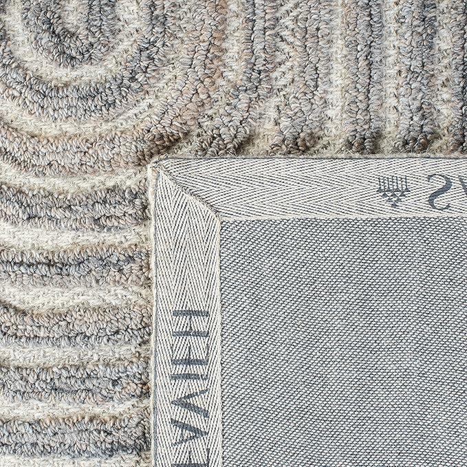 SAFAVIEH South Hampton Collection 5' x 8' Beige SHA301B Handmade Abstract Wool Area Rug