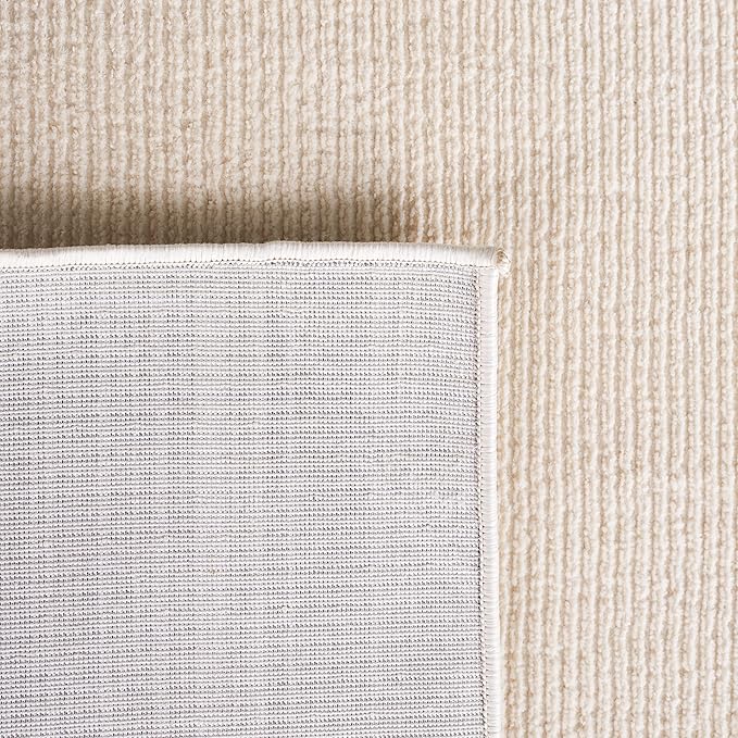 SAFAVIEH Revive Collection Area Rug - 7' x 10', Ivory, Geometric Design, Ideal for High Traffic Areas in Living Room, Bedroom, Dining (REV102A)