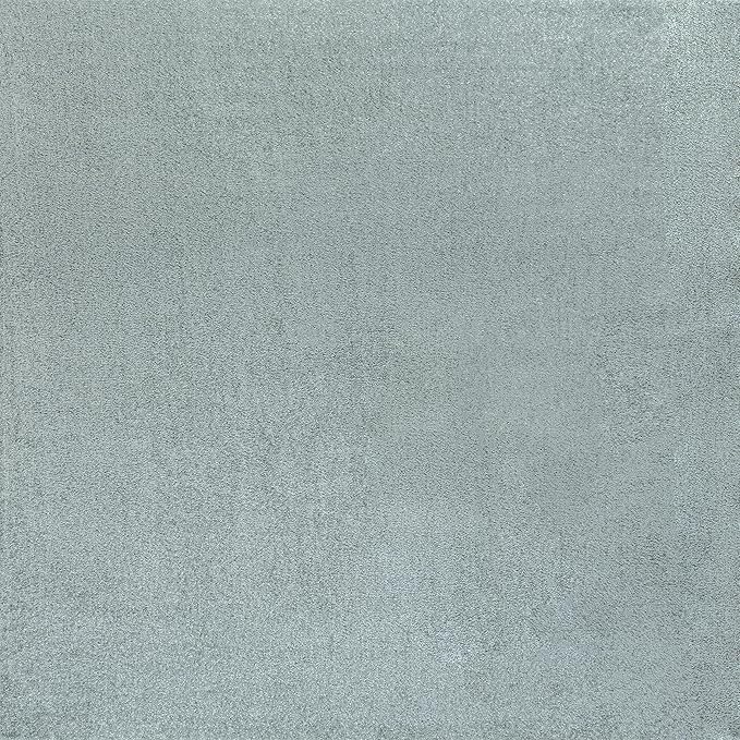 Eyely UES100S-7SQ Supersoft Haze Solid Low-Pile Indoor Area Rug, Coastal, Bohemian, Minimalist, Classic, Casual for Bedroom,Kitchen,Living Room,Non Shedding,Easy-Washing, Blue, 7' Square