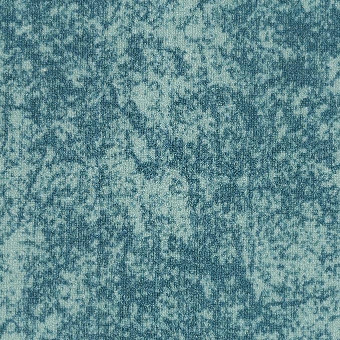 Antep Rugs Alfombras Modern Bordered 3x5 Non-Skid (Non-Slip) Low Profile Pile Rubber Backing Indoor Area Rugs (Blue, 3' x 5')